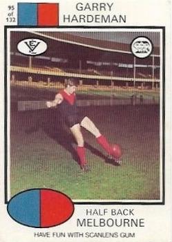 1975 Scanlens VFL #95 Garry Hardeman Front